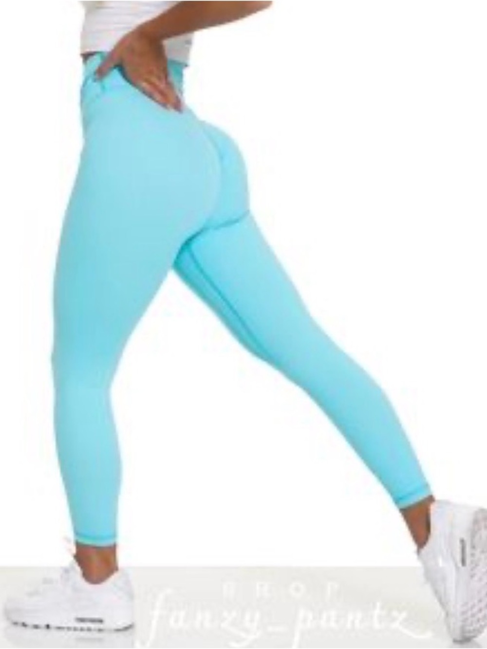 Nvgtn High-Waist Aqua Blue Signature 2.0 Leggings